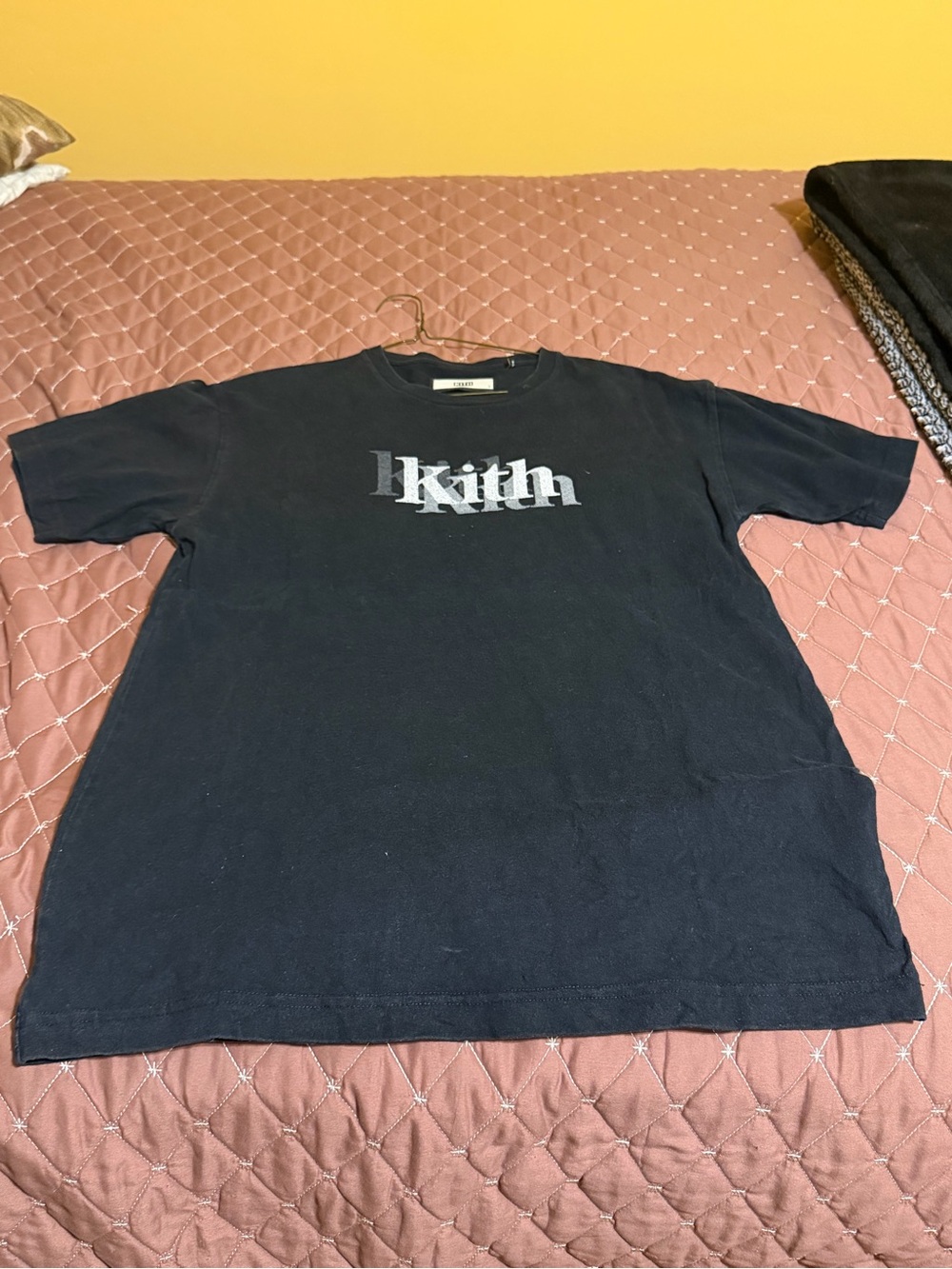 Kith Black Short-Sleeve Logo T-Shirt